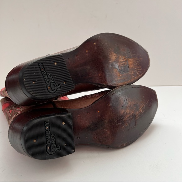 Texas Legacy Cowboy Pro Handmade Leather Western Boots M5.5/W8 (9 1/3”) - Picture 6 of 8